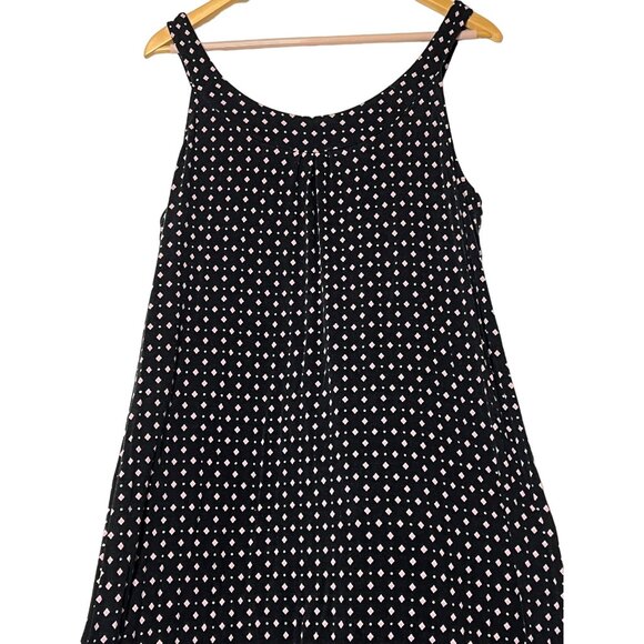 Alfani Intimates Black  Pink Diamond Pattern Sleeveless Maxi Dress XL Athleisure - Picture 6 of 14
